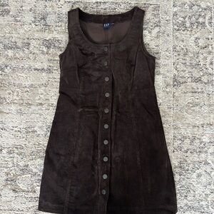 GAP Dark Brown Corduroy Mini Dress